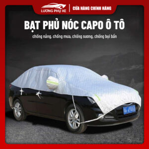 Bạt Phủ Nửa Xe Chất Liệu Kẻ Ô (Tráng Nhôm) – Chống Mưa, Chống Nắng, Chống Nóng, Chống Xước