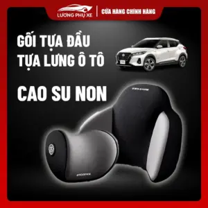 Gối Tựa Đầu Ô Tô Lương Phụ Xe – Vỏ Cao Cấp, Ruột Cao Su Non Mềm Mại