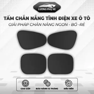 Bộ Rèm Chắn Nắng Ô Tô 4 Món – Không Cần Dán, Chắn Tia UV, Gọn Gàng, Phù Hợp Mọi Loại Xe