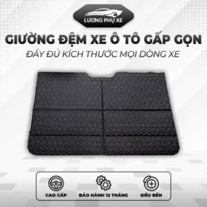Giường Đệm Ô Tô Gấp Gọn Cao Cấp 6 Lớp – Dành Cho Xe 4–7 Chỗ (Sedan, SUV, Bán Tải)