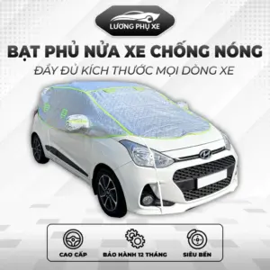 Bạt Phủ Nửa Xe Chống Nóng Cao Cấp 3 Lớp – Thiết Kế Riêng Cho Từng Dòng Xe