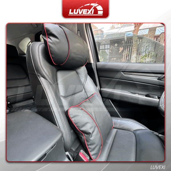 Bộ gối tựa đầu & tựa lưng ô tô da Nappa cao cấp