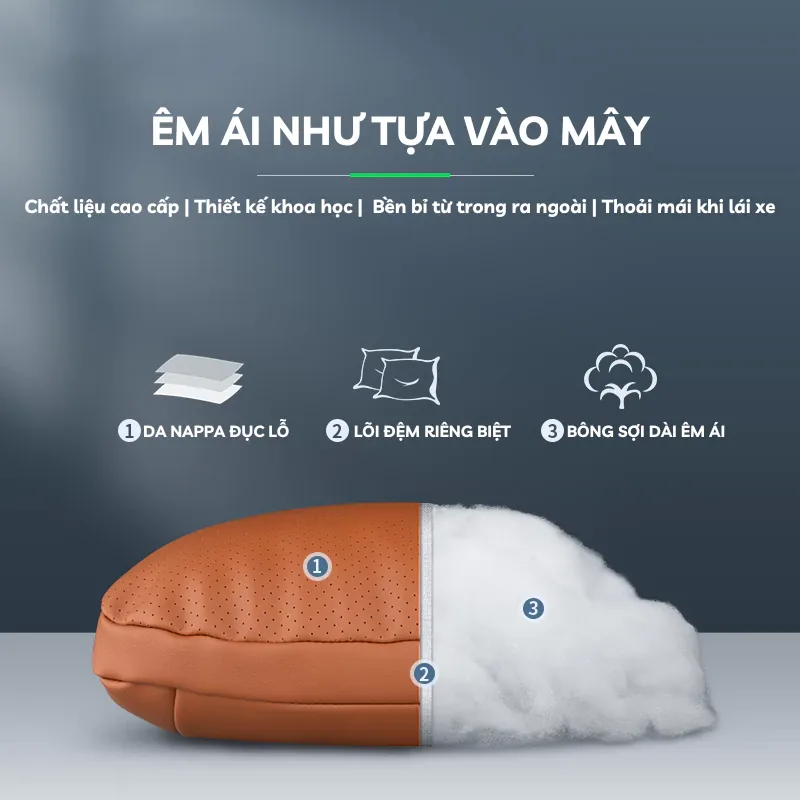 Áo ghế da Nappa cao cấp cho ô tô