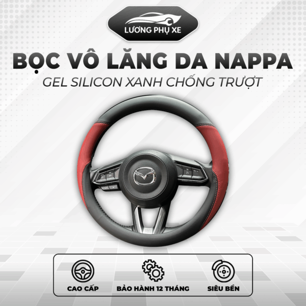 Bọc vô lăng da Nappan cao cấp Luvexi – Siêu mỏng nhẹ, cầm thật tay như vô lăng gốc