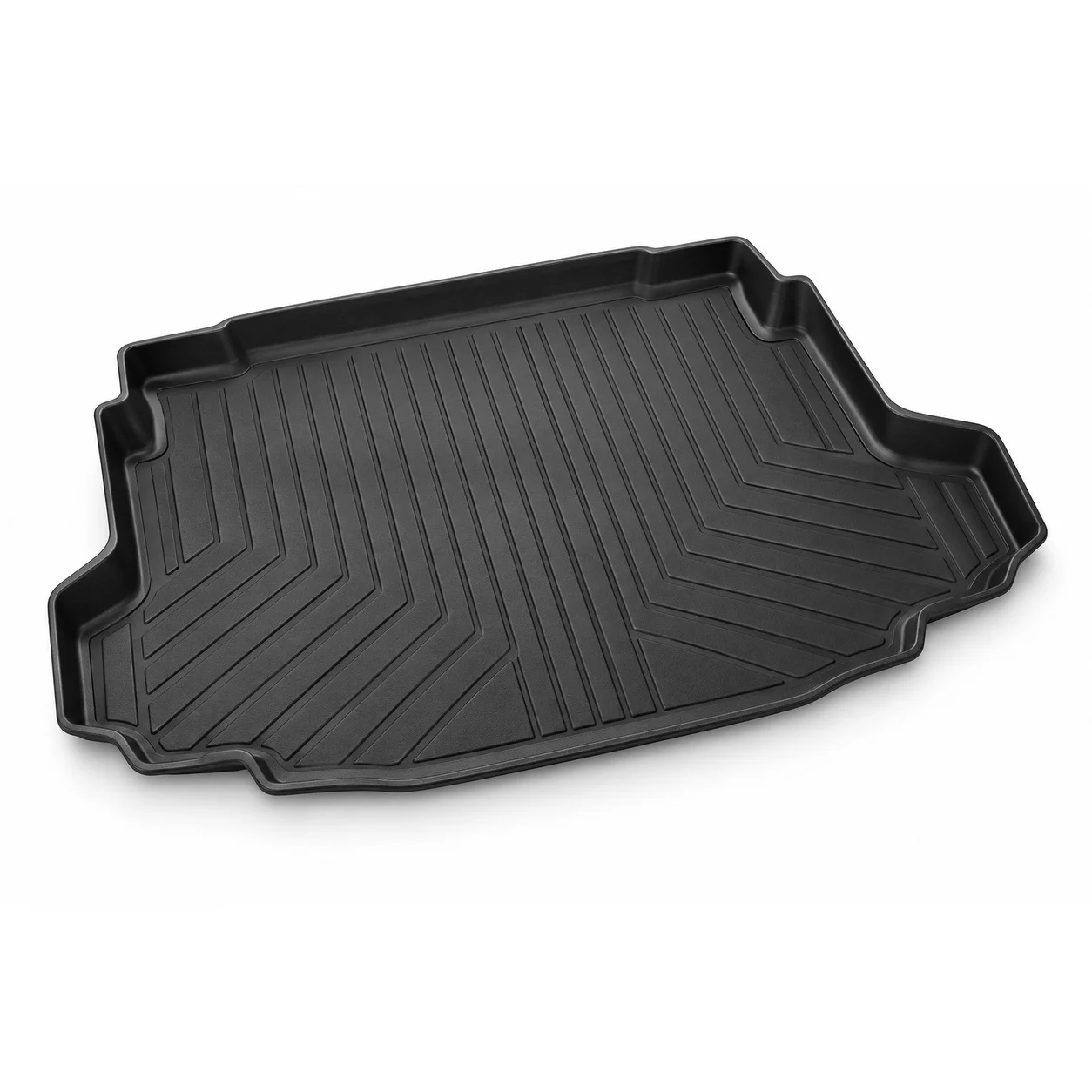 Khay thảm lót cốp ô tô nhựa TPE cao cấp đúc 3D nền trắng - LPX