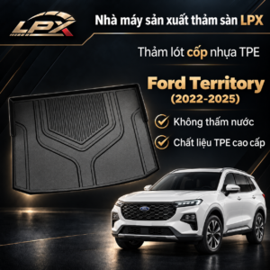 Thảm Lót Cốp Ô Tô Nhựa TPE Ford Territory (2022-2025) Đúc 3D Chống Nước - LPX