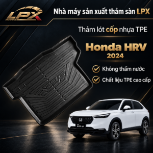 Thảm Lót Cốp Ô Tô Nhựa TPE Honda HR-V (2022-2025) Đúc 3D Chống Nước - LPX