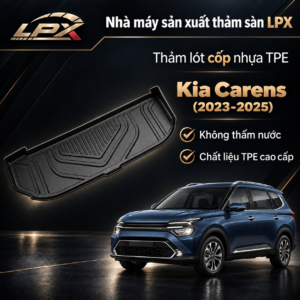 Thảm Lót Cốp Ô Tô Nhựa TPE Kia Carens (2023-2025) Đúc 3D Chống Nước - LPX
