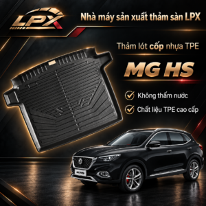 Thảm Lót Cốp Ô Tô Nhựa TPE MG HS Đúc 3D Chống Nước - LPX