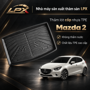 Thảm Lót Cốp Ô Tô Nhựa TPE Mazda CX-5 (2018-2025) Đúc 3D Chống Nước - LPX