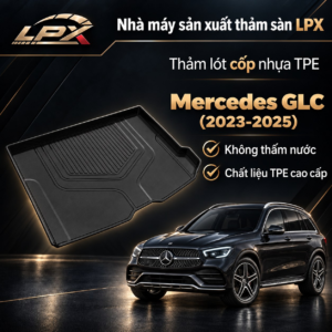 Thảm Lót Cốp Ô Tô Nhựa TPE Mercedes GLC (2023-2025) Đúc 3D Chống Nước - LPX