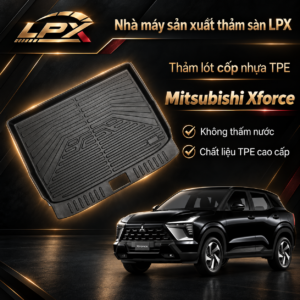 Thảm Lót Cốp Ô Tô Nhựa TPE Mitsubishi Xforce Đúc 3D Chống Nước - LPX