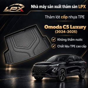 Thảm Lót Cốp Ô Tô Nhựa TPE Omoda & Jaecoo Omoda C5 Luxury (2024-2025) Đúc 3D Chống Nước - LPX
