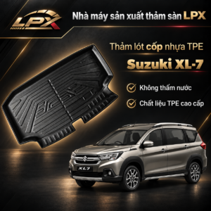 Thảm Lót Cốp Ô Tô Nhựa TPE Suzuki XL7 (2018-2025) Đúc 3D Chống Nước - LPX