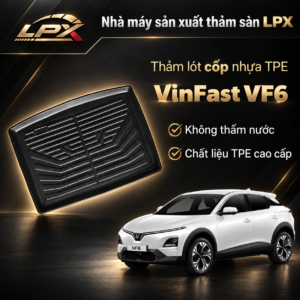 Thảm Lót Cốp Ô Tô Nhựa TPE Vinfast VinFast VF6 Đúc 3D Chống Nước - LPX