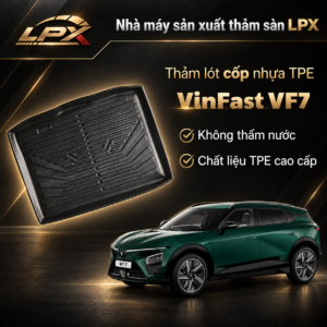 Thảm Lót Cốp Ô Tô Nhựa TPE Vinfast VinFast VF7 Đúc 3D Chống Nước - LPX